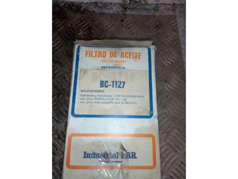 Recambio de filtro aceite para . renault dg320.26 referencia OEM IAM BC1127 MARCA:PBR 