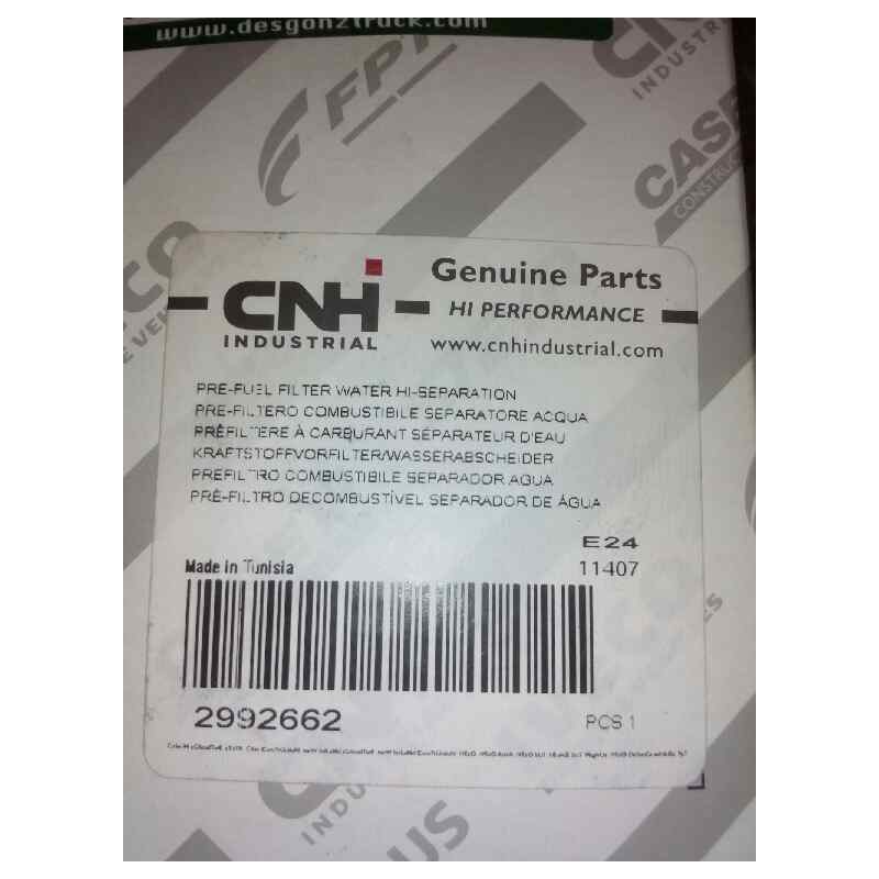 Recambio de filtro gasoil para . renault dg320.26 referencia OEM IAM 2992662 MARCA:CNH INDUSTRIAL 