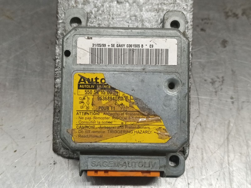 Recambio de centralita airbag para peugeot 206 berlina 1.9 diesel referencia OEM IAM 9636894080 550541500 