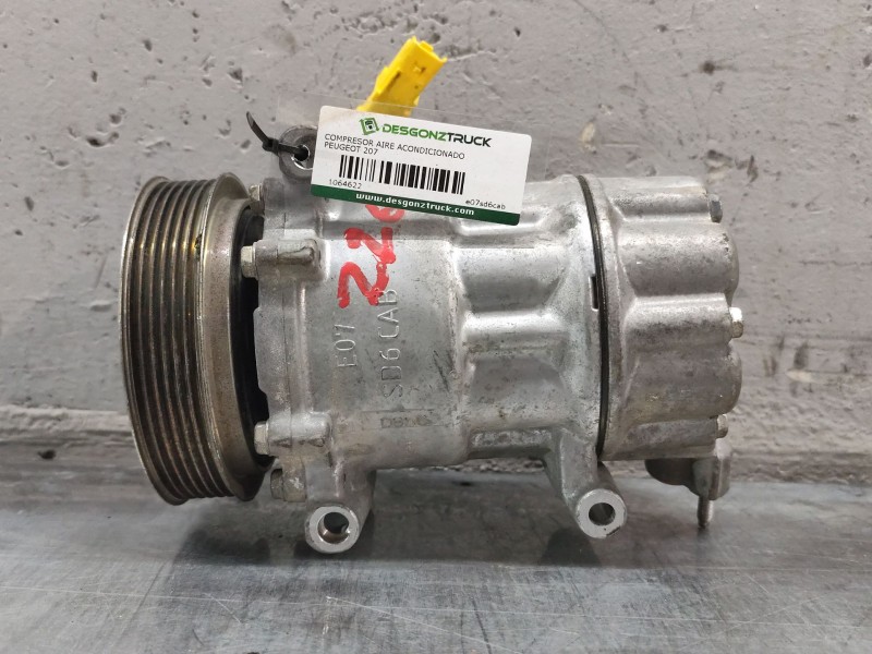 Recambio de compresor aire acondicionado para peugeot 207 x-line referencia OEM IAM e07sd6cab  