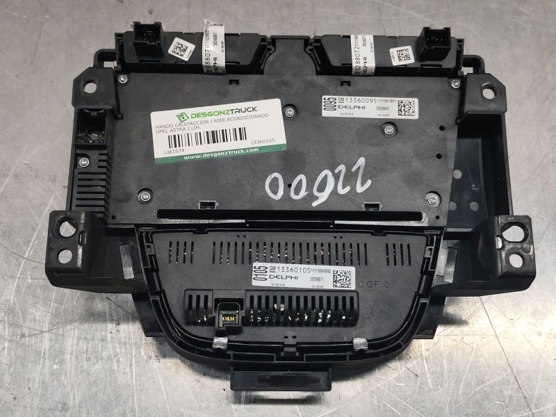 Recambio de mando calefaccion / aire acondicionado para opel astra j lim. excellence referencia OEM IAM 13360105 13360095 