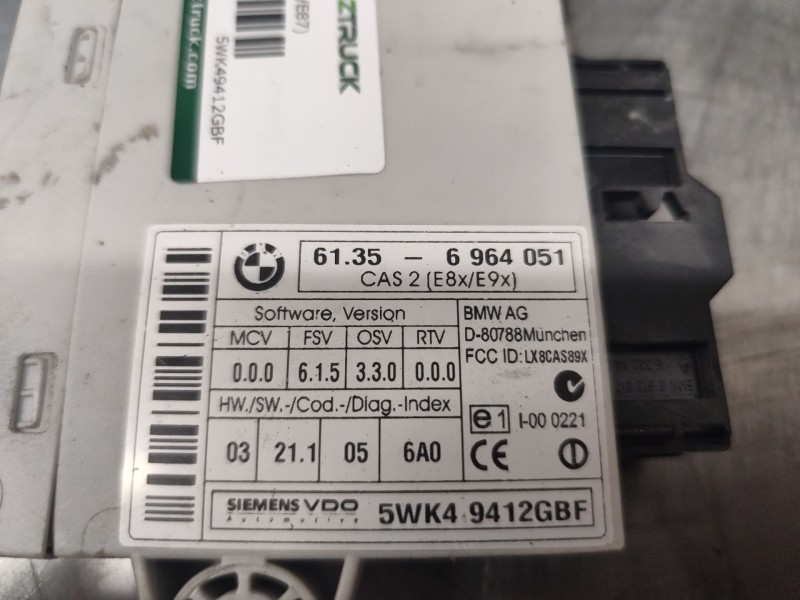 Recambio de modulo electronico para bmw serie 1 berlina (e81/e87) 120d referencia OEM IAM 5WK49412GBF  