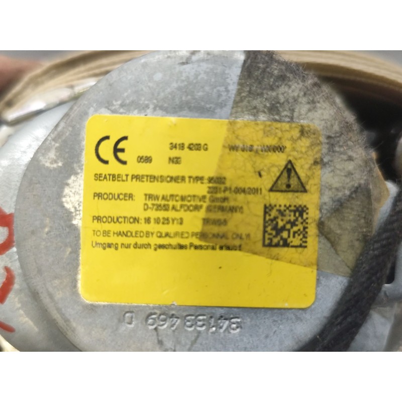 Recambio de cinturon seguridad trasero izquierdo para audi q7 (4mb, 4mg, 4mq) 3.0 tdi quattro referencia OEM IAM   