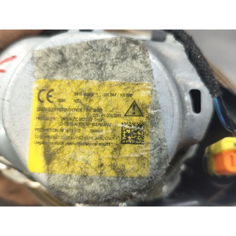 Recambio de cinturon seguridad trasero derecho para audi q7 (4mb, 4mg, 4mq) 3.0 tdi quattro referencia OEM IAM   