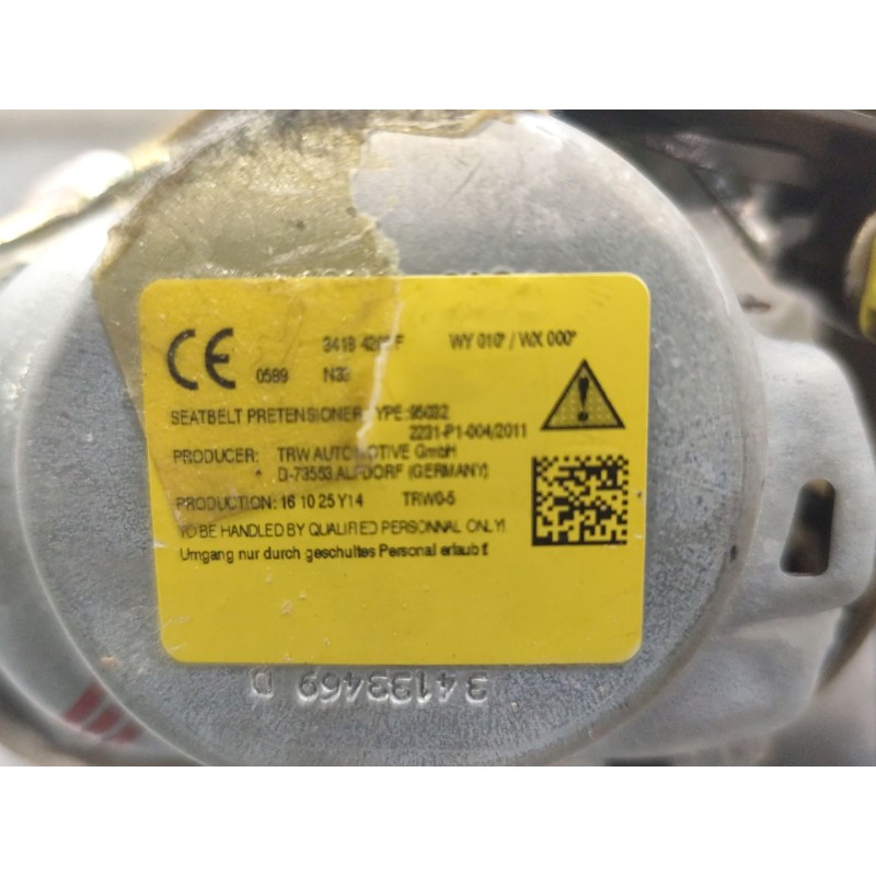 Recambio de cinturon seguridad trasero izquierdo para audi q7 (4mb, 4mg, 4mq) 3.0 tdi quattro referencia OEM IAM   