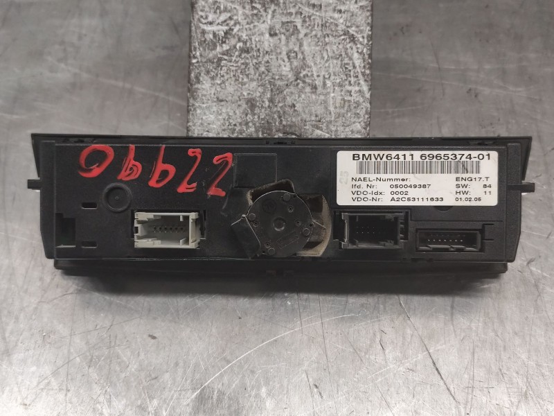 Recambio de mando calefaccion / aire acondicionado para bmw serie 1 berlina (e81/e87) 120d referencia OEM IAM 696537401  