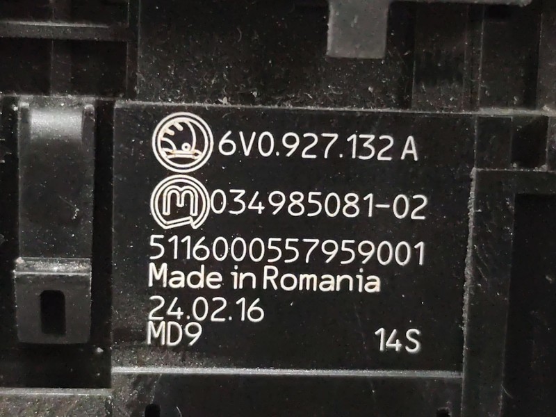 Recambio de warning para skoda fabia iii (nj3) 1.4 tdi referencia OEM IAM 6V0927132  