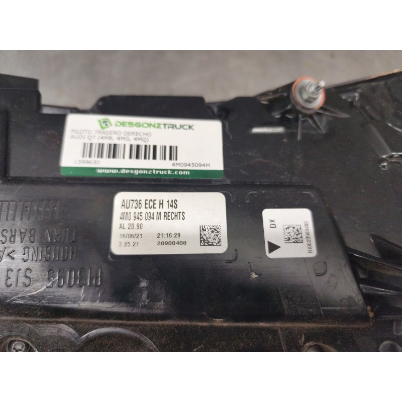 Recambio de piloto trasero derecho para audi q7 (4mb, 4mg, 4mq) 3.0 tdi quattro referencia OEM IAM 4M0945094M  