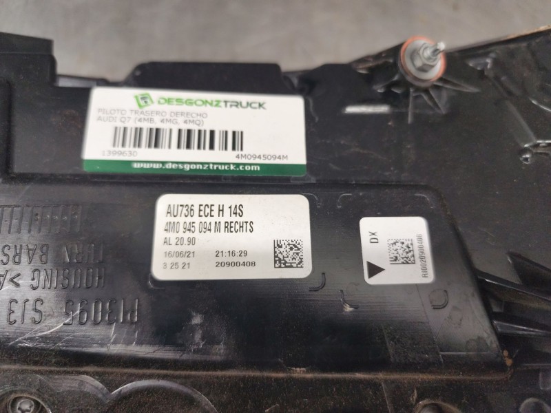 Recambio de piloto trasero derecho para audi q7 (4mb, 4mg, 4mq) 3.0 tdi quattro referencia OEM IAM 4M0945094M  