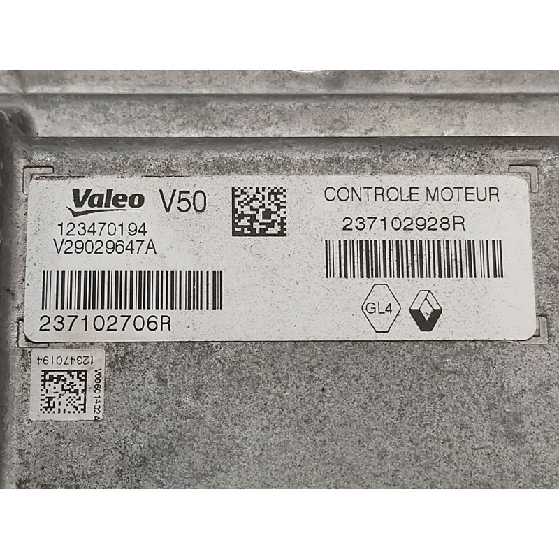 Recambio de centralita motor uce para renault clio iv (bh_) 0.9 tce 90 referencia OEM IAM 237102928R  