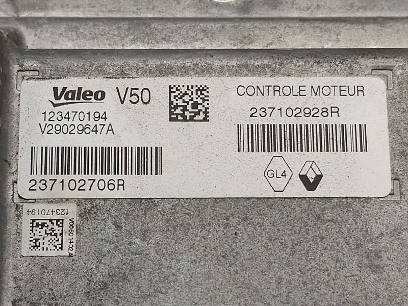 Recambio de centralita motor uce para renault clio iv (bh_) 0.9 tce 90 referencia OEM IAM 237102928R  