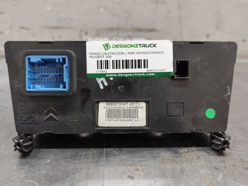 Recambio de mando calefaccion / aire acondicionado para peugeot 308 confort referencia OEM IAM 96850724XT  