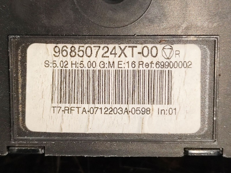 Recambio de mando calefaccion / aire acondicionado para peugeot 308 confort referencia OEM IAM 96850724XT  