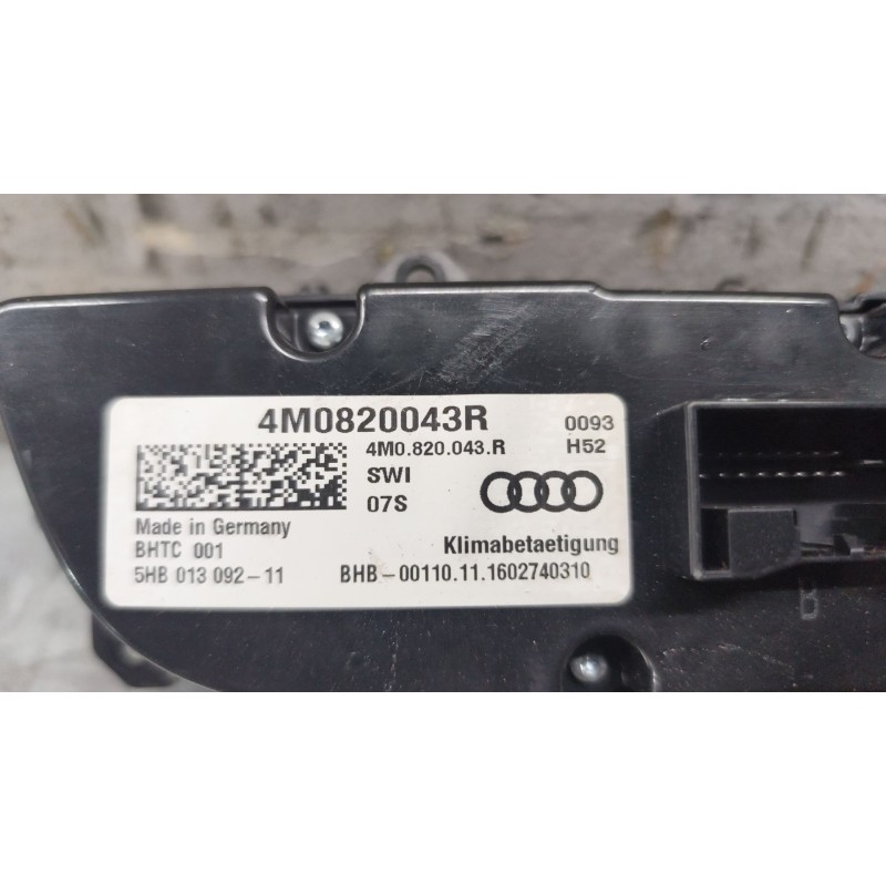 Recambio de mando climatizador para audi q7 (4mb, 4mg, 4mq) 3.0 tdi quattro referencia OEM IAM 4M0820043R  