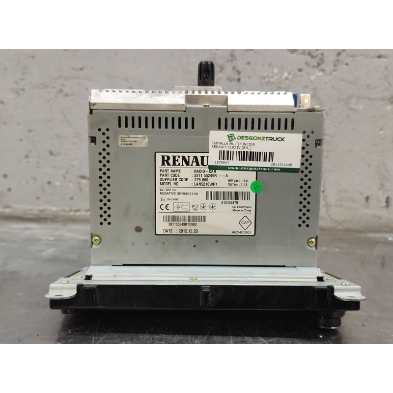 Recambio de pantalla multifuncion para renault clio iv (bh_) 0.9 tce 90 referencia OEM IAM 281155249R  