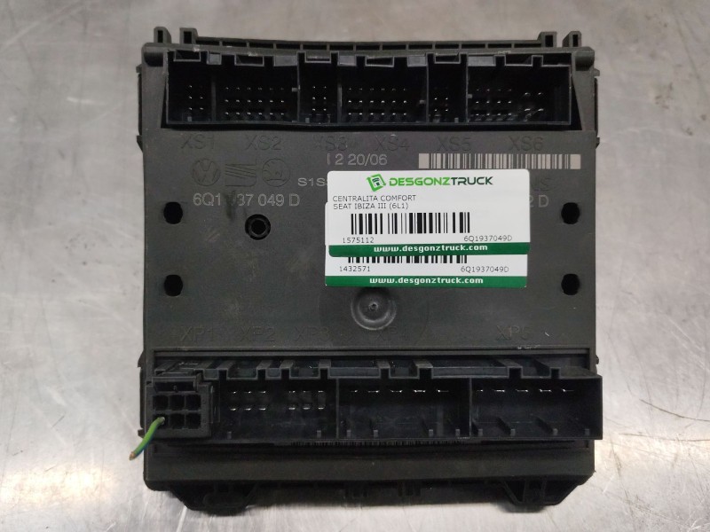 Recambio de centralita comfort para seat ibiza iii (6l1) 1.9 tdi referencia OEM IAM 6Q1937049D  