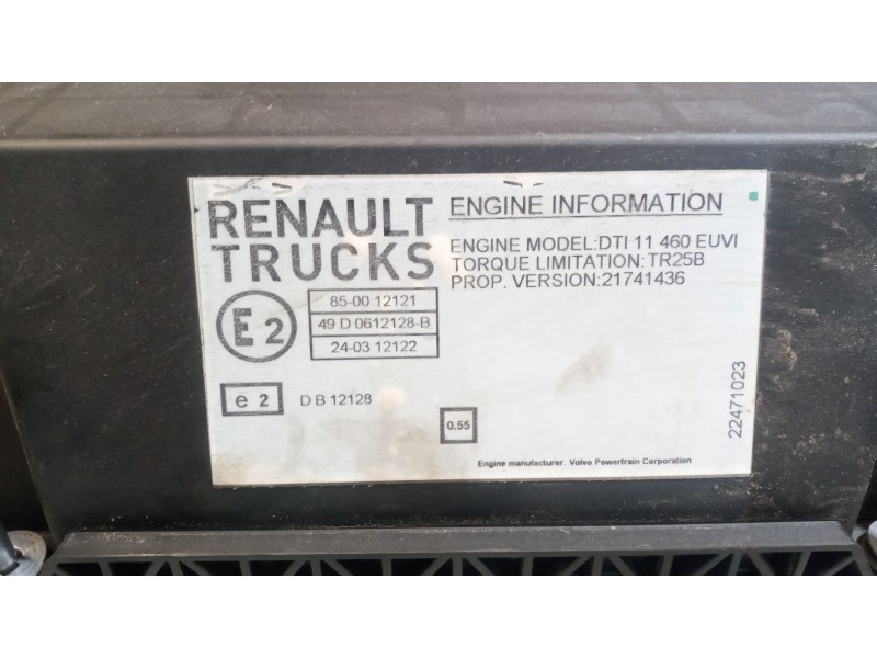 Recambio de tapa balancines para renault serie t 10.8 diesel referencia OEM IAM 7421431696 21487569 