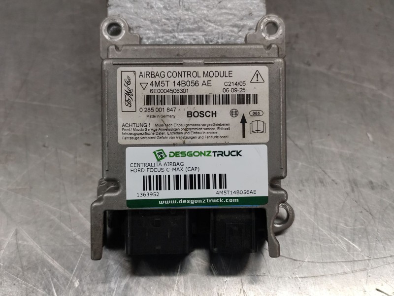 Recambio de centralita airbag para ford focus c-max (cap) ambiente (d) referencia OEM IAM 4M5T14B056AE  