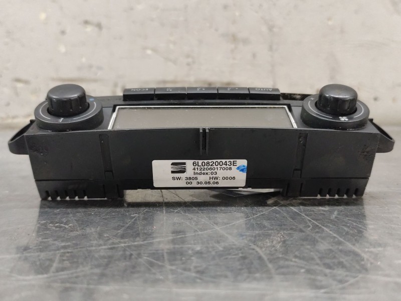 Recambio de mando calefaccion / aire acondicionado para seat ibiza iii (6l1) 1.9 tdi referencia OEM IAM 6L0820043E  