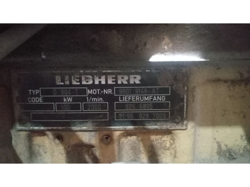 Recambio de despiece motor para liebherr d904t referencia OEM IAM D904T  
