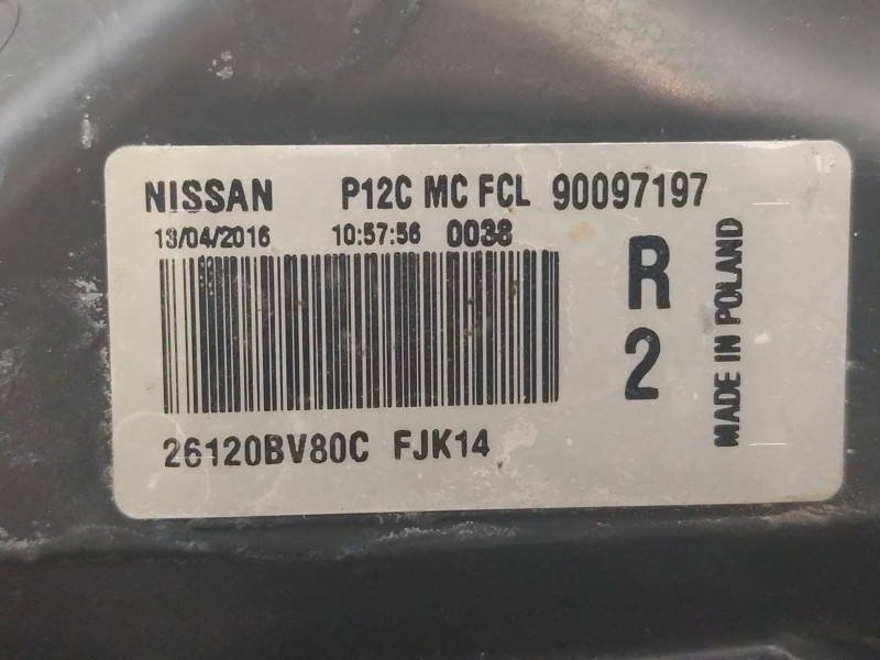 Recambio de faro derecho para nissan juke (f15) 1.6 dig-t nismo rs referencia OEM IAM 90097197  