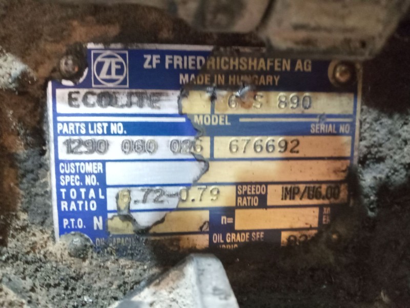 Recambio de caja cambios para man l 2000 evolution 6.9 diesel referencia OEM IAM 6S890 1290060026 676692