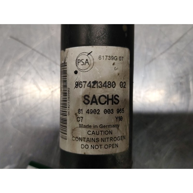 Recambio de amortiguador trasero izquierdo para peugeot partner tepee 1.6 bluehdi 100 referencia OEM IAM 9674213480  