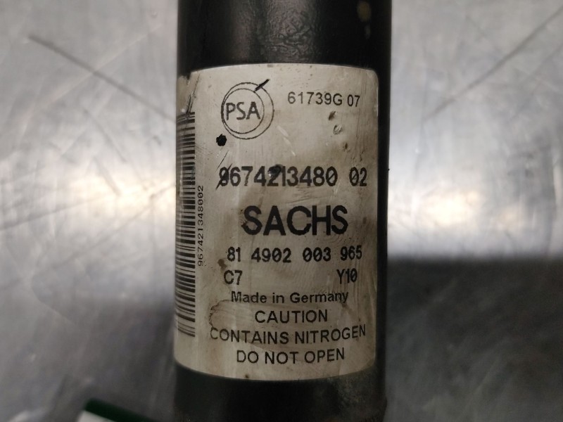 Recambio de amortiguador trasero izquierdo para peugeot partner tepee 1.6 bluehdi 100 referencia OEM IAM 9674213480  