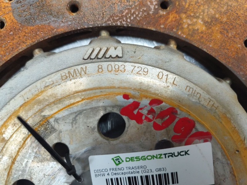 Recambio de disco freno trasero para bmw 4 descapotable (g23, g83) m4 competition m xdrive referencia OEM IAM   