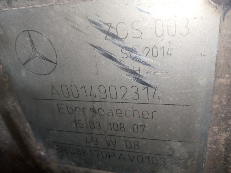 Recambio de catalizador para setra series 400 comfortclass s 415 gt referencia OEM IAM A0014902314  