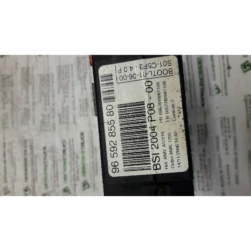 Recambio de caja reles / fusibles para citroën c4 berlina 1.6 16v hdi referencia OEM IAM 9659285580 BSI 