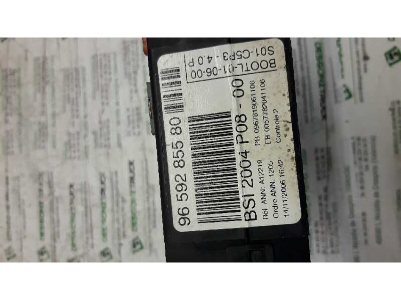 Recambio de caja reles / fusibles para citroën c4 berlina 1.6 16v hdi referencia OEM IAM 9659285580 BSI 