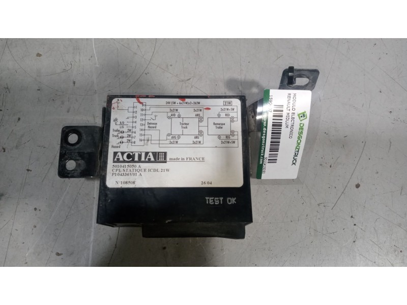 Recambio de modulo electronico para renault midlum 6.2 diesel referencia OEM IAM 5010415050  