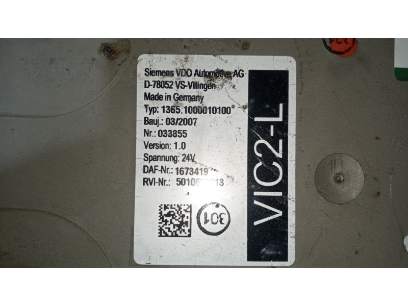 Recambio de modulo electronico para daf serie lf45 desde 01 5.9 diesel referencia OEM IAM 1673419 5010638213 