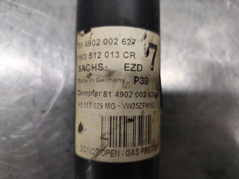 Recambio de amortiguador trasero derecho para volkswagen golf vi (5k1) 2.0 tdi referencia OEM IAM 1K0512013CR  