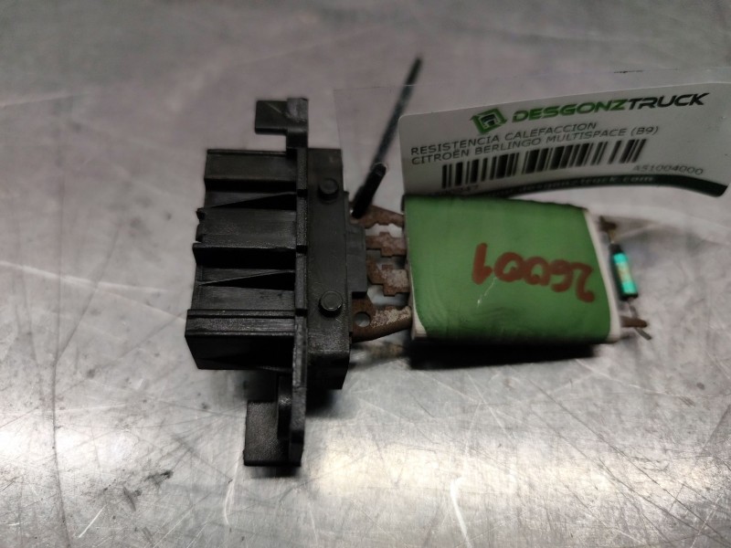 Recambio de resistencia calefaccion para citroën berlingo multispace (b9) 1.6 hdi 75 16v referencia OEM IAM A51004000  