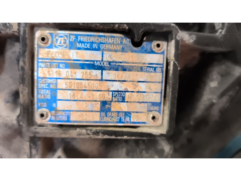 Recambio de caja cambios para renault magnum ab 2005 12.8 diesel referencia OEM IAM 16S221IT 1316041755 5010545005