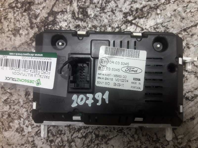 Recambio de pantalla multifuncion para ford fiesta (cb1) econetic referencia OEM IAM AA6T18B955GD 10R035345 12 PINS
