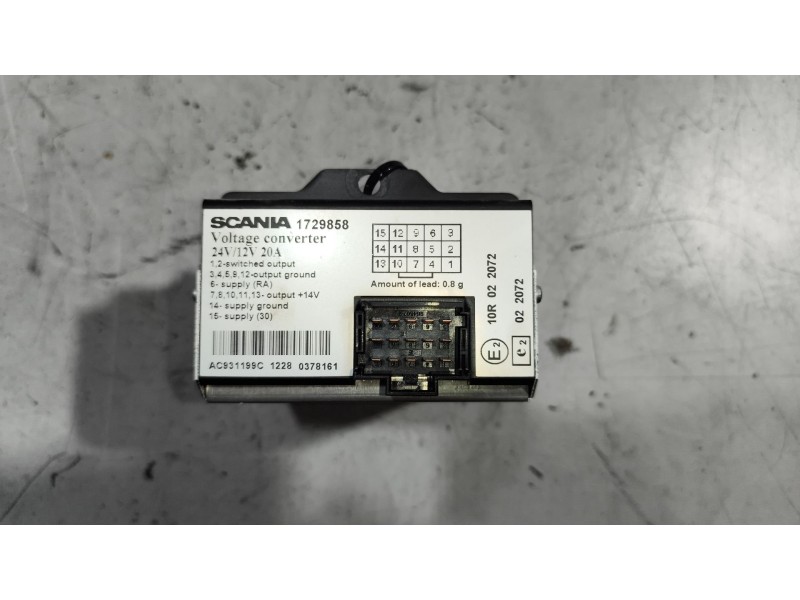 Recambio de modulo electronico para scania r i r 500 referencia OEM IAM 1729858  