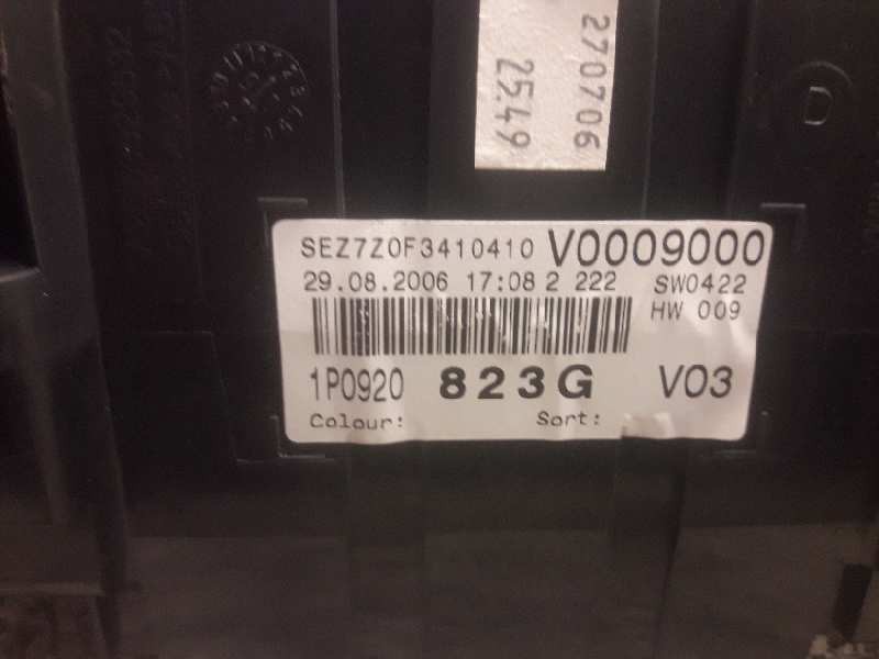 Recambio de cuadro instrumentos para seat leon (1p1) comfort limited referencia OEM IAM 1P0920823G 110080280027 V00090000