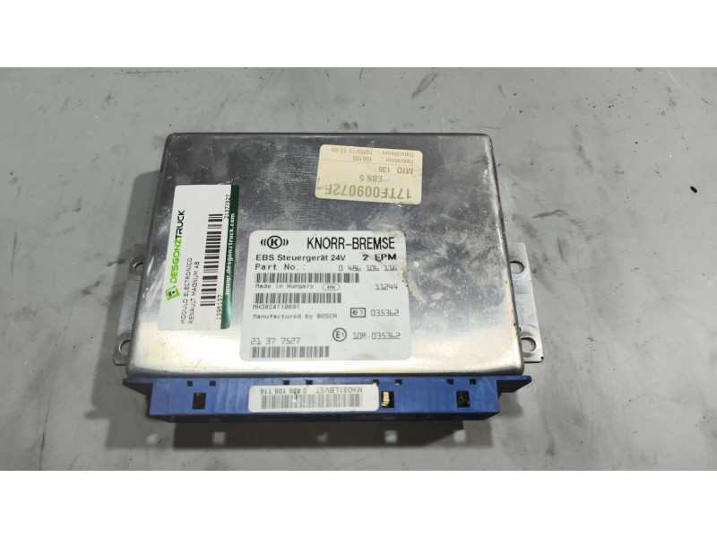 Recambio de modulo electronico para renault magnum ab diesel referencia OEM IAM 21377527 0486106116 