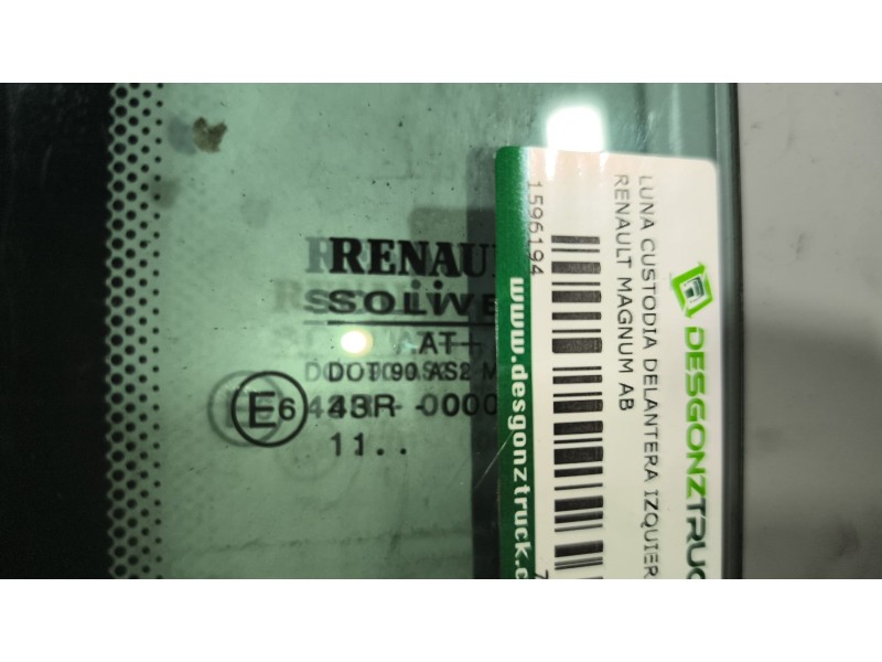 Recambio de luna custodia delantera izquierda para renault magnum ab diesel referencia OEM IAM 7421011921  