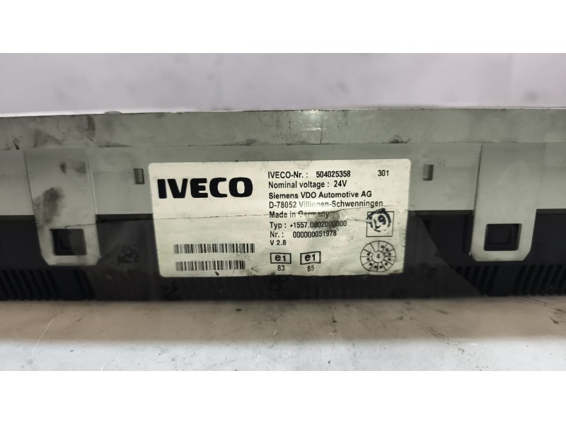 Recambio de cuadro instrumentos para iveco stralis (ad/at) referencia OEM IAM 504025358  