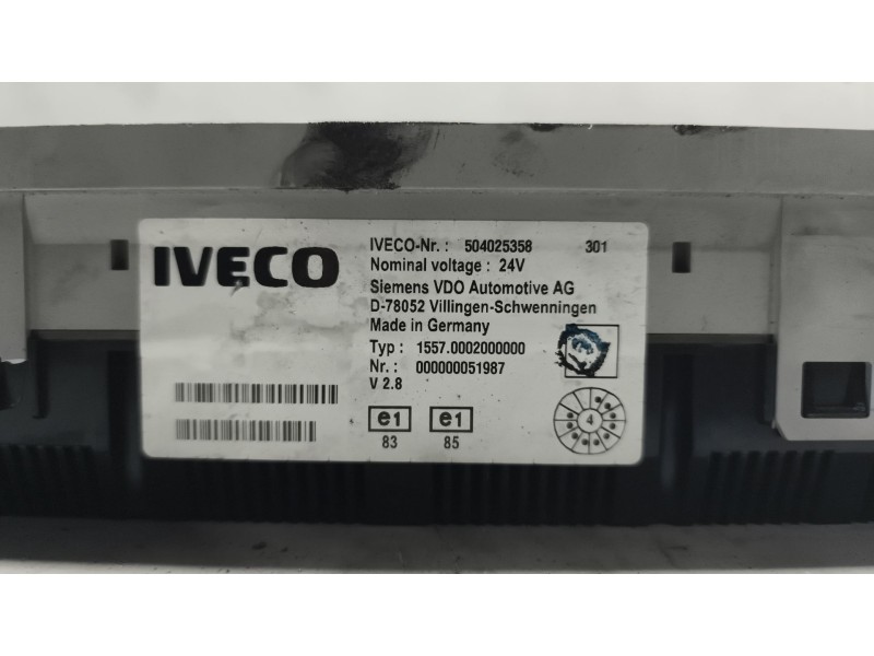 Recambio de cuadro instrumentos para iveco stralis (ad/at) referencia OEM IAM 504025358  