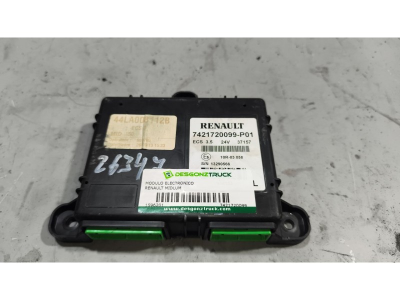 Recambio de modulo electronico para renault midlum fg xxx.10    e5 corto referencia OEM IAM 7421720099  