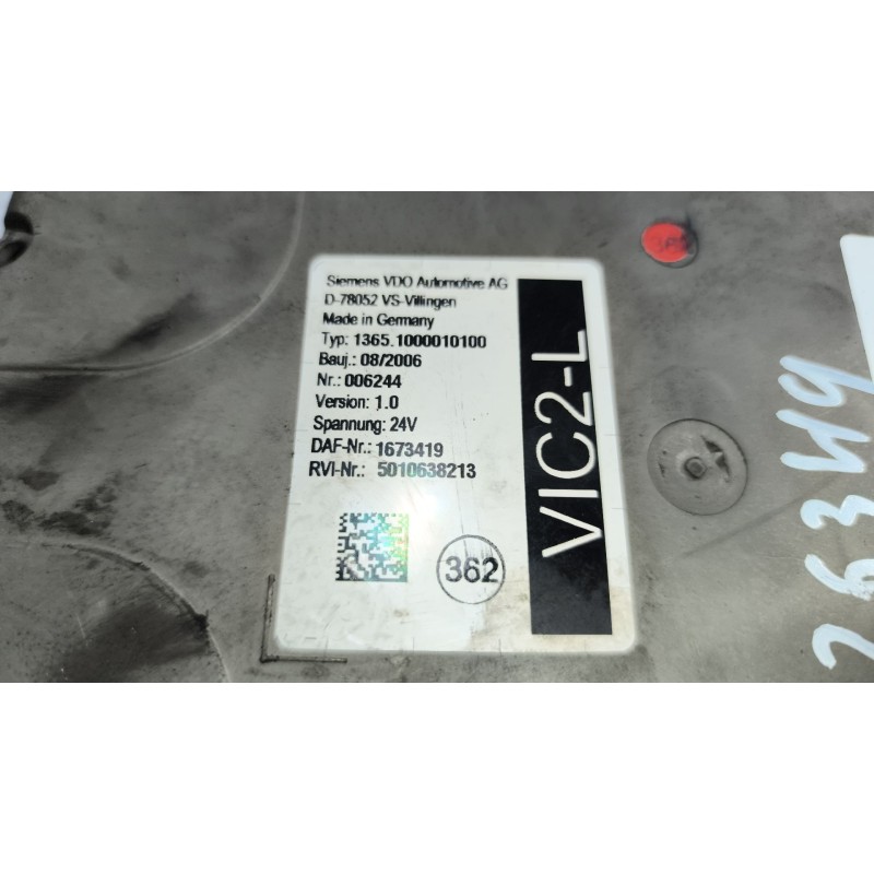 Recambio de modulo electronico para daf serie lf45.xxx desde 06 6.7 diesel referencia OEM IAM 1673419 5010638213 VERSION:1.0