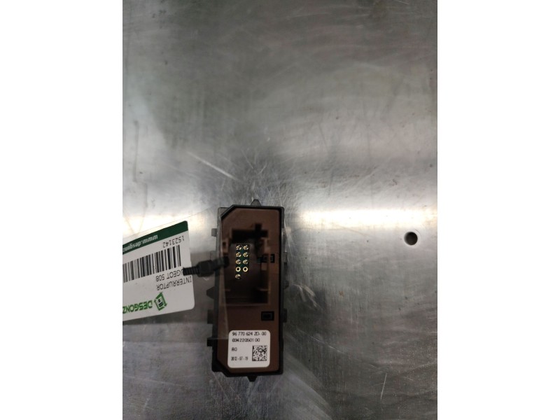 Recambio de interruptor para peugeot 508 allure hybrid4 referencia OEM IAM 96770624ZD  SOS