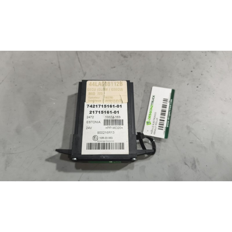 Recambio de modulo electronico para renault midlum fg xxx.10    e5 corto referencia OEM IAM 7421715161  