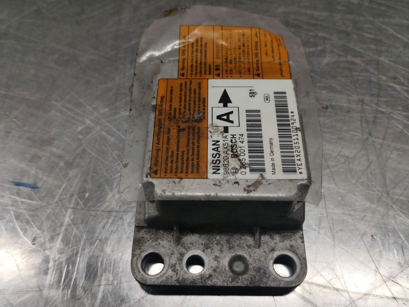 Recambio de centralita airbag para nissan micra (k12e) acenta referencia OEM IAM 0285001474  