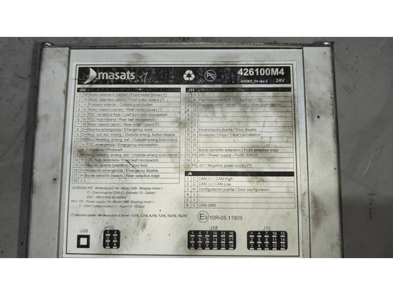 Recambio de modulo electronico para scania magnus referencia OEM IAM 426100M4 VER SW:3.12 